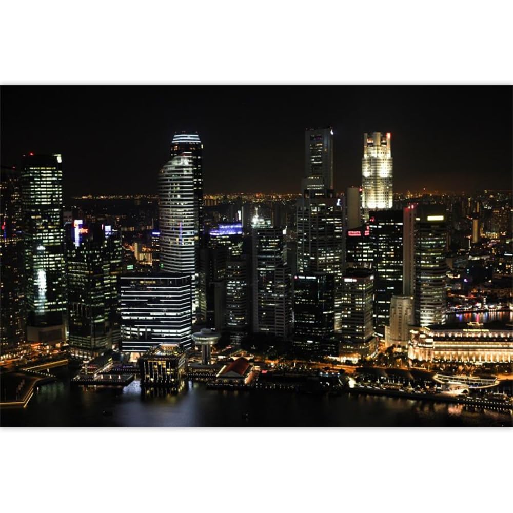 Amazon.com : Laeacco Famous City Night Scene Backdrop 10x7ft